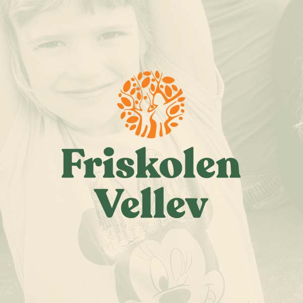 Inspirerende website og logo til Friskolen Vellev
